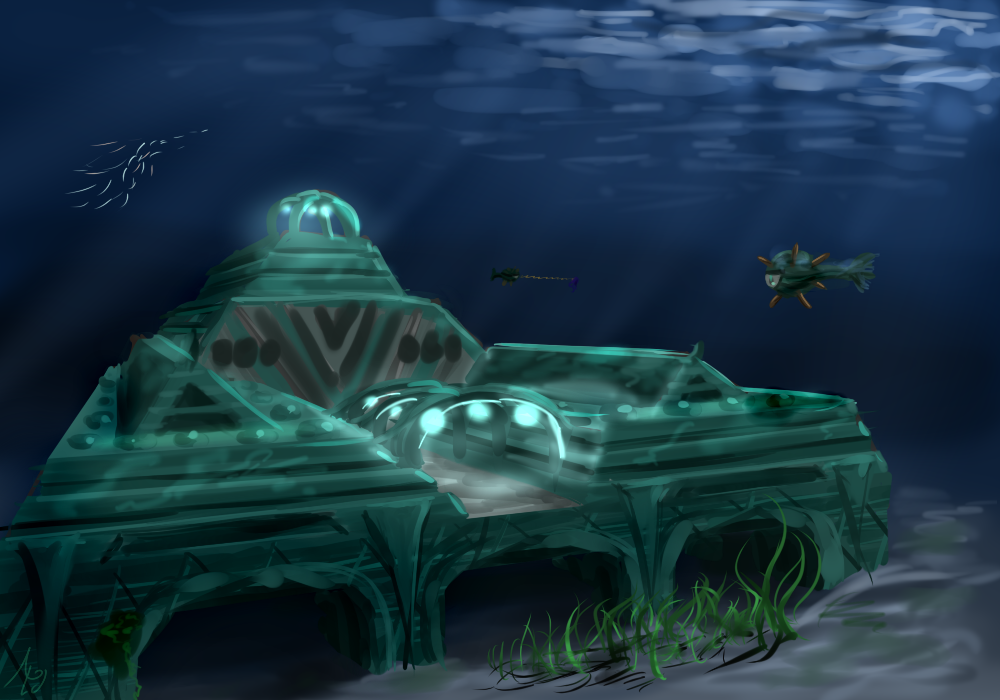 Minecraft Ocean Monument Wallpaper Image